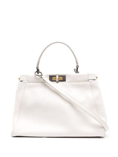 fendi peekaboo essential white|Fendi peekaboo men's.